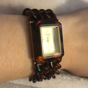 Vintage Tortoise & Gold Ladies Guess Watch 💕